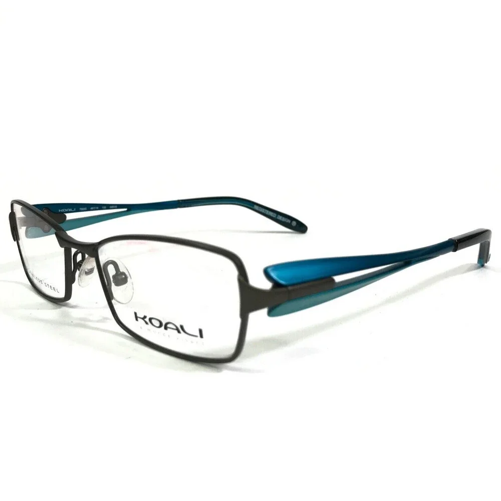 Morel Eyeglasses Frames KOALI 7593S GB042 Grey Blue Rectangular 48-16-135